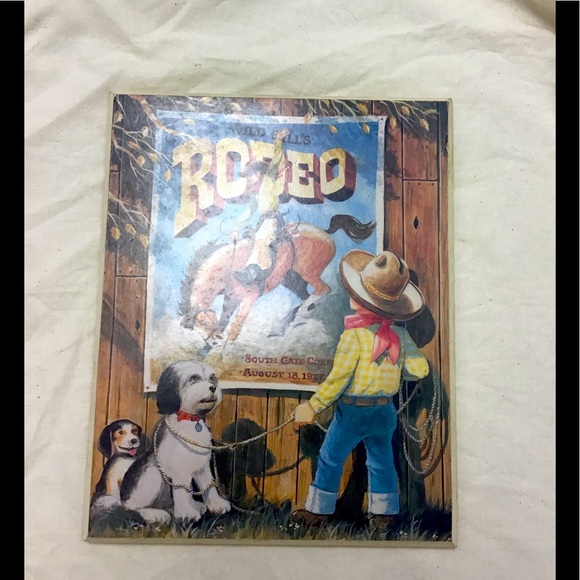 Vintage Child’s Rodeo hard print - Picture 2 of 8